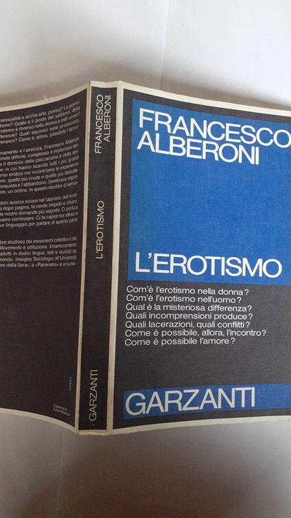 L' erotismo - Francesco Alberoni - copertina