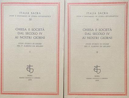 Chiesa e società dal secolo IV ai nostri giorni - copertina