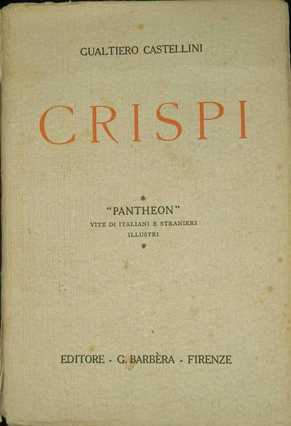 Crispi - Gualtiero Castellini - copertina