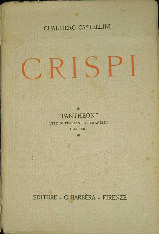 Crispi - Gualtiero Castellini - copertina