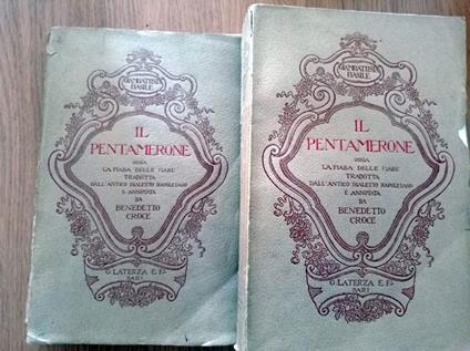 IL PENTAMERONE ossia la fiaba delle fiabe (due volumi) - Giambattista Basile - copertina