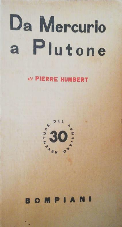 Da Mercurio a Plutone - Pierre Humbert - copertina