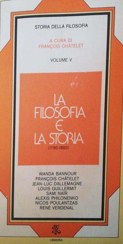 La filosofia e la storia - François Chatelet - copertina