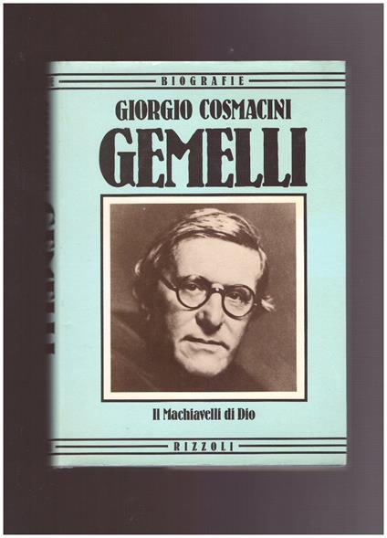 Gemelli - Giorgio Cosmacini - copertina