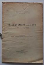 Il terremoto Calabro del 7 marzo 1928. (Estratto)