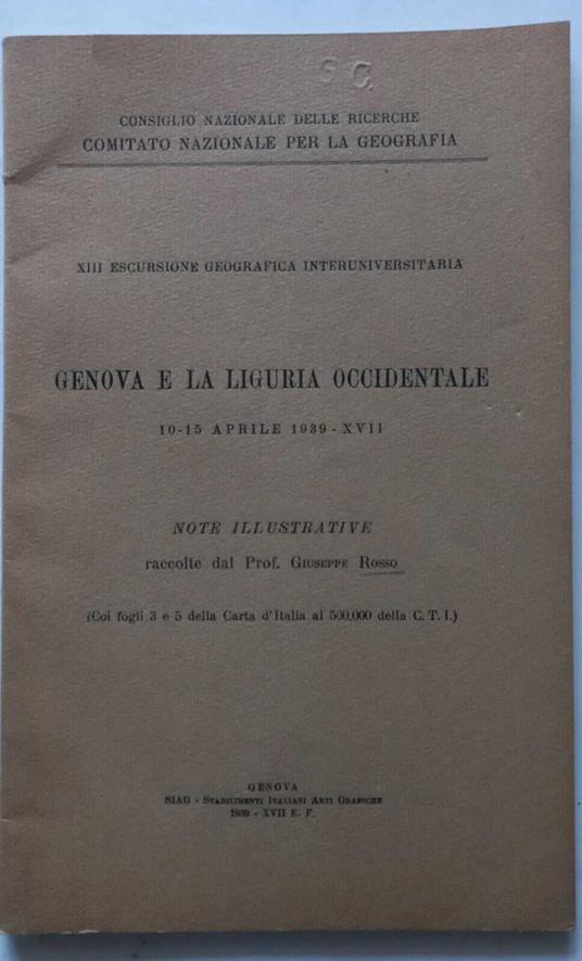 Genova e la Liguria Occidentale - copertina
