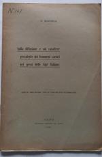 Diff.ne e carattere prevalente fen. carsici nei gessi Alpi Italiane. (Estratto)