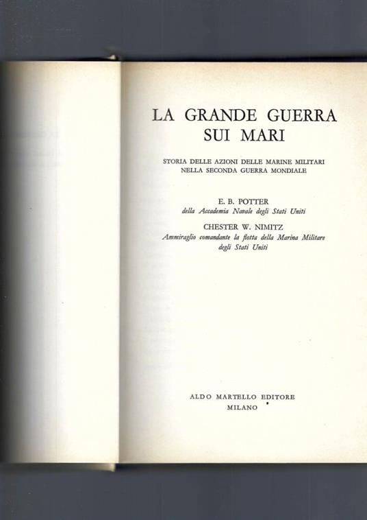 La Grande Guerra Sui Mari - copertina