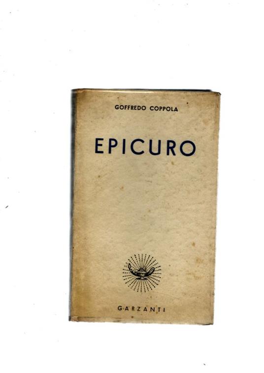 Epicuro - Goffredo Coppola - copertina