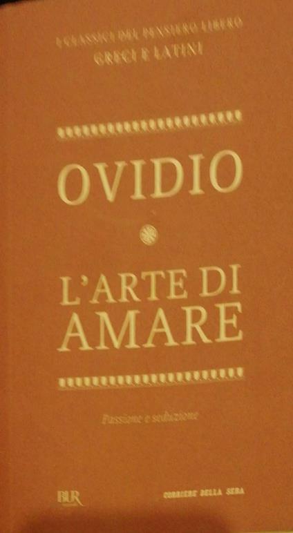 arte di amare - P. Nasone Ovidio - copertina