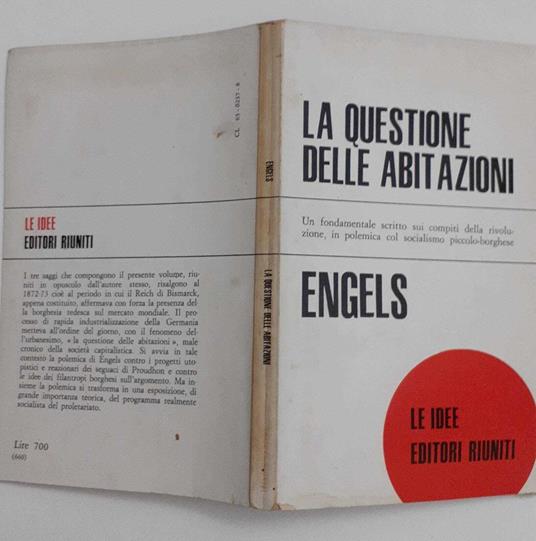 La questione delle abitazioni - Friedrich Engels - copertina