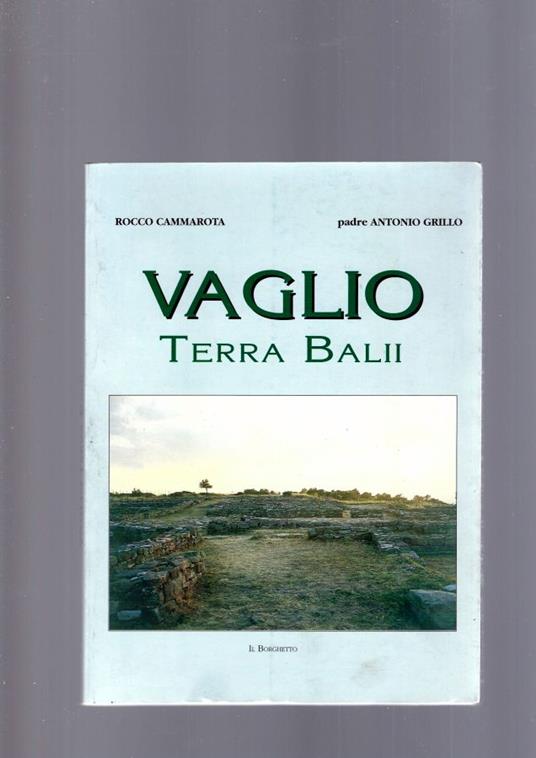 Vaglio, Terra Balii - copertina