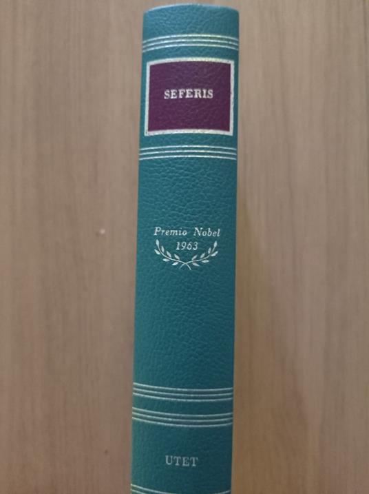 Poesia Prosa - Giorgio Seferis - copertina