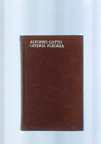 Osteria Flegrea - Alfonso Gatto - copertina