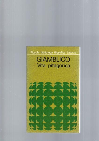Vita Pitagorica - Giamblico - copertina