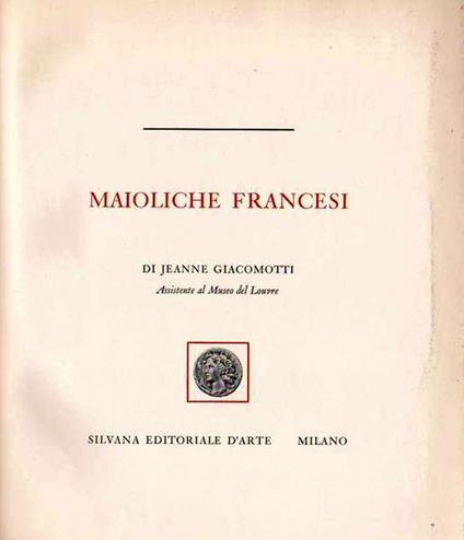 Maioliche Francesi - copertina