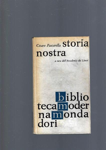 Storia Nostra - Cesare Pascarella - copertina
