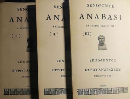 Anabasi vol. I, II, III - Senofonte - copertina