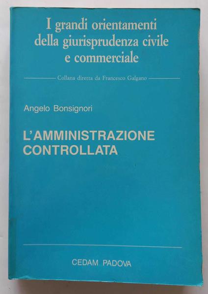 L' amministrazione controllata - Angelo Bonsignori - copertina