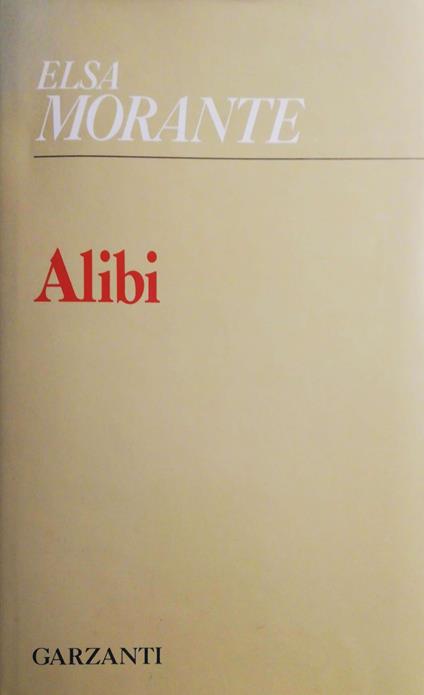 Alibi - Elsa Morante - copertina
