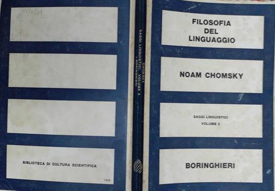 Saggi linguistici. Filosofia del linguaggio: ricerche teoriche e storiche. Volume 3 - Noam Chomsky - copertina