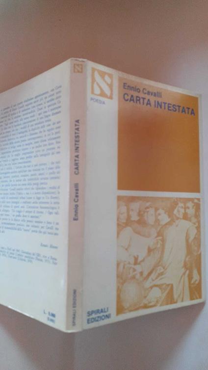 Carta intestata - Ennio Cavalli - copertina