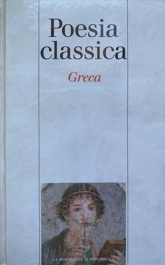 Poesia classica greca - copertina