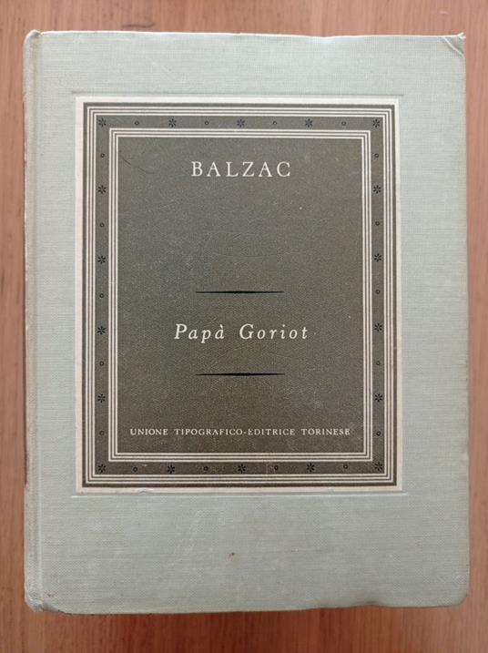 Papà Goriot - Honoré de Balzac - copertina