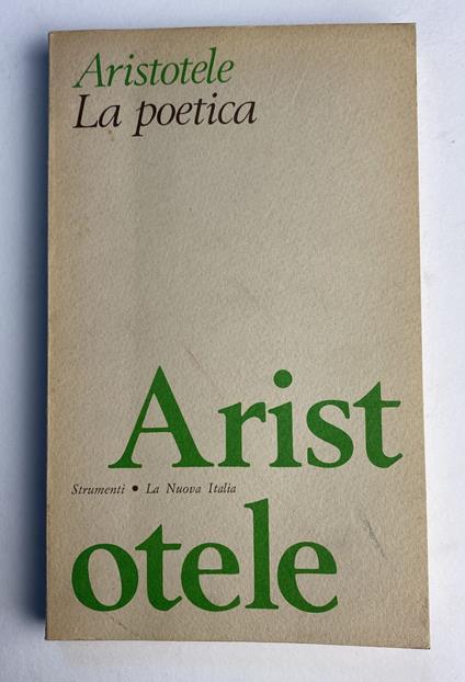 Aristotele. La poetica - copertina