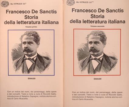 Storia della letteratura italiana - Francesco De Sanctis - copertina