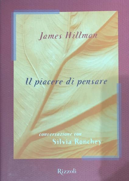 Il piacere di pensare - James Hillman - copertina