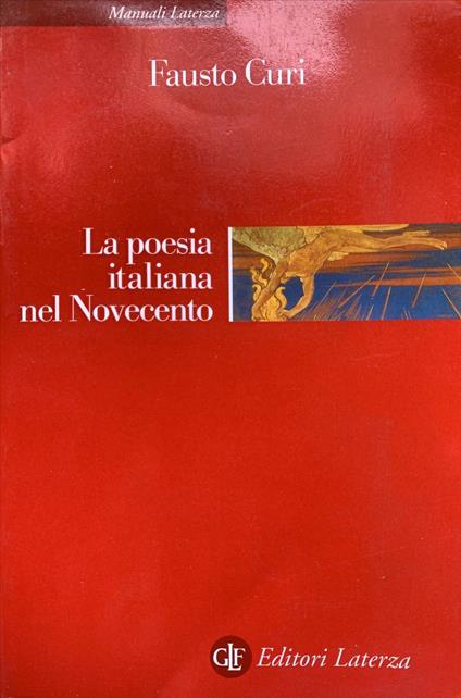 La poesia italiana nel Novecento - Fausto Curi - copertina