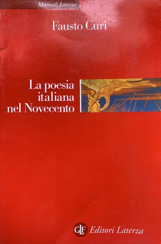 La poesia italiana nel Novecento - Fausto Curi - copertina