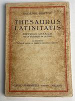 Thesaurus latinitatis. Piccolo lessico per le versioni in latino