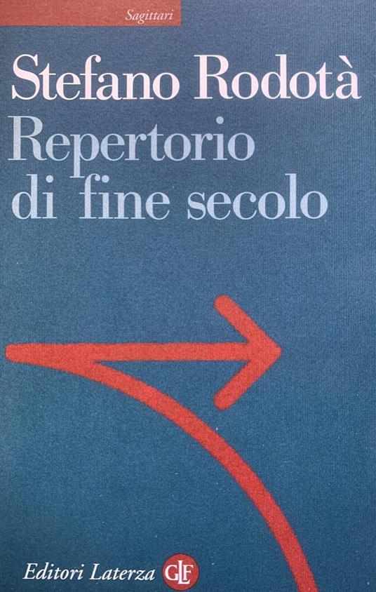 Repertorio di fine secolo - Stefano Rodotà - copertina