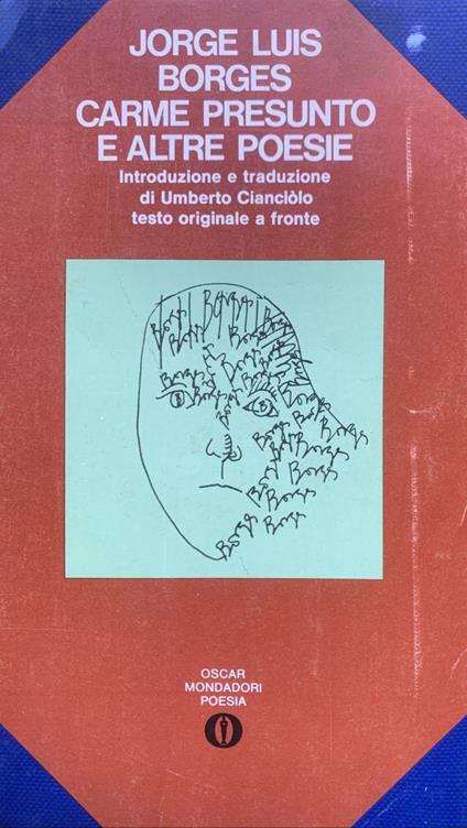 Carme presunto e altre poesie - Jorge Luis Borges - copertina
