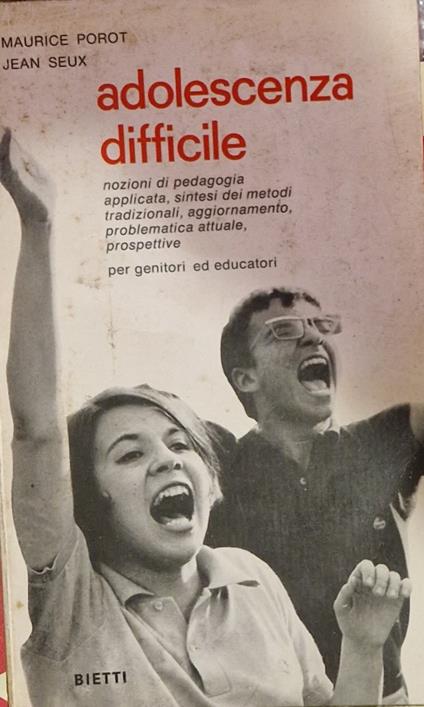 Adolescenza difficile - Maurice Porot - copertina