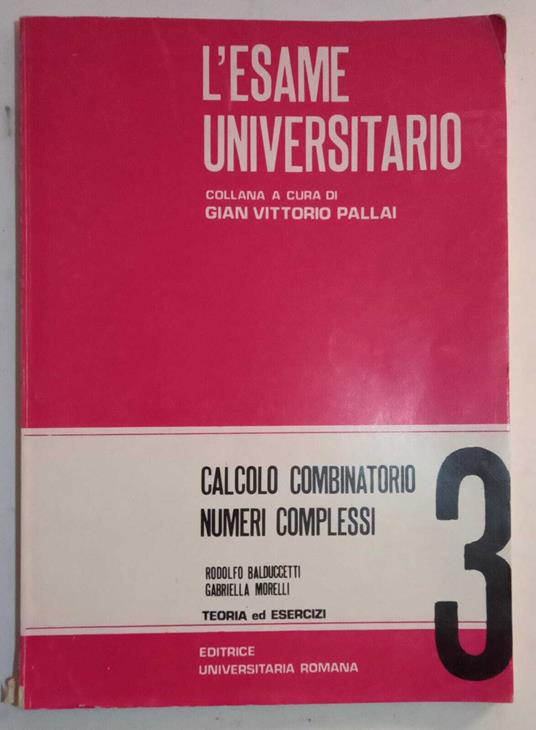 Calcolo combinatorio, numeri complessi - copertina