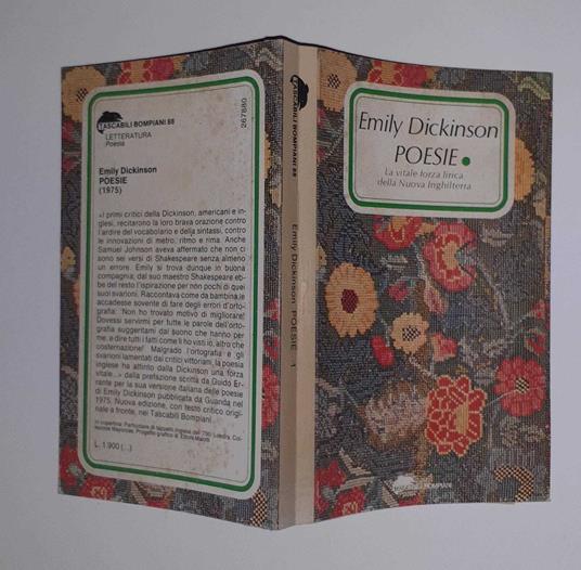 Poesie. La vitale forza lirica della Nuova Inghilterra - Emily Dickinson - copertina