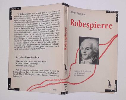 Maximilien Robespierre - Albert Mathiez - copertina