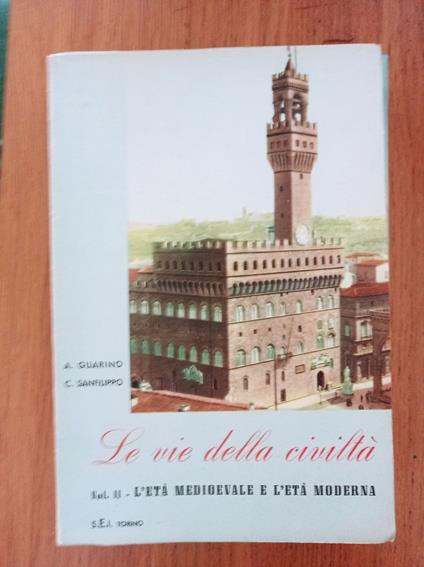 Le vie della civiltà Vol. II - copertina