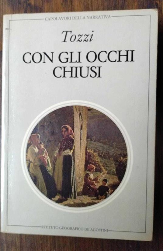 Con Gli Occhi Chiusi - Tozzi - copertina