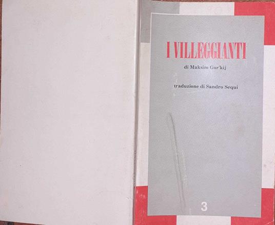 I villeggianti - Maksim Gorkij - copertina