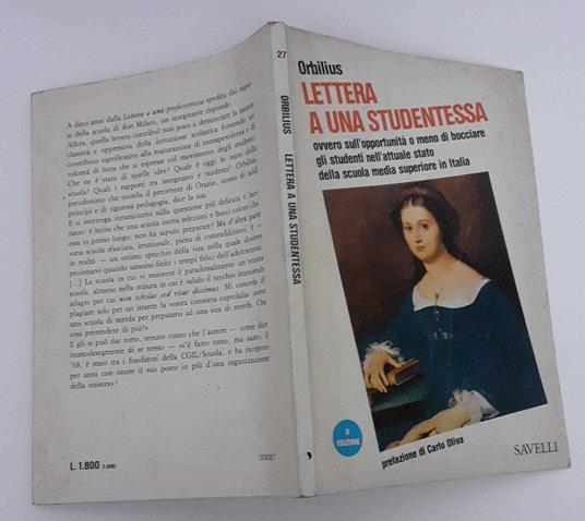 Lettera a una studentessa - copertina