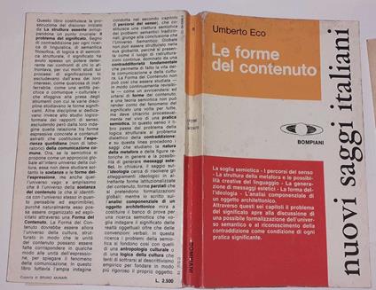 Le forme del contenuto - Umberto Eco - copertina