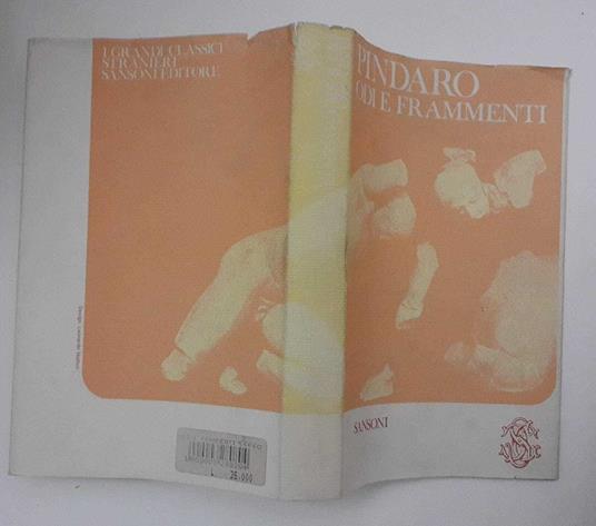 Odi e frammenti - Pindaro - copertina