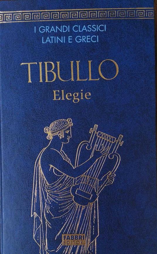 TIBULLO Elegie - copertina