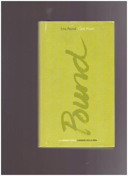 Canti Pisani - Ezra Pound - copertina
