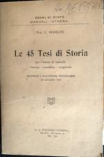 Le 45 Tesi di Storia