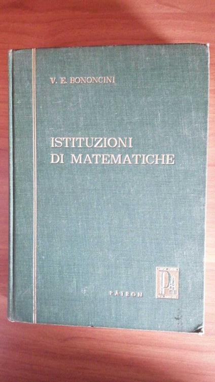 Istituzioni di matematiche - copertina